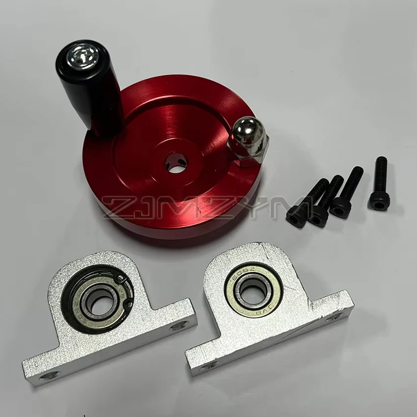 Aluminum Alloy Bearing Pillow Block Mounted Support Handwheel 60mm Accessories for CNC Milling And Drilling Integrated Machine