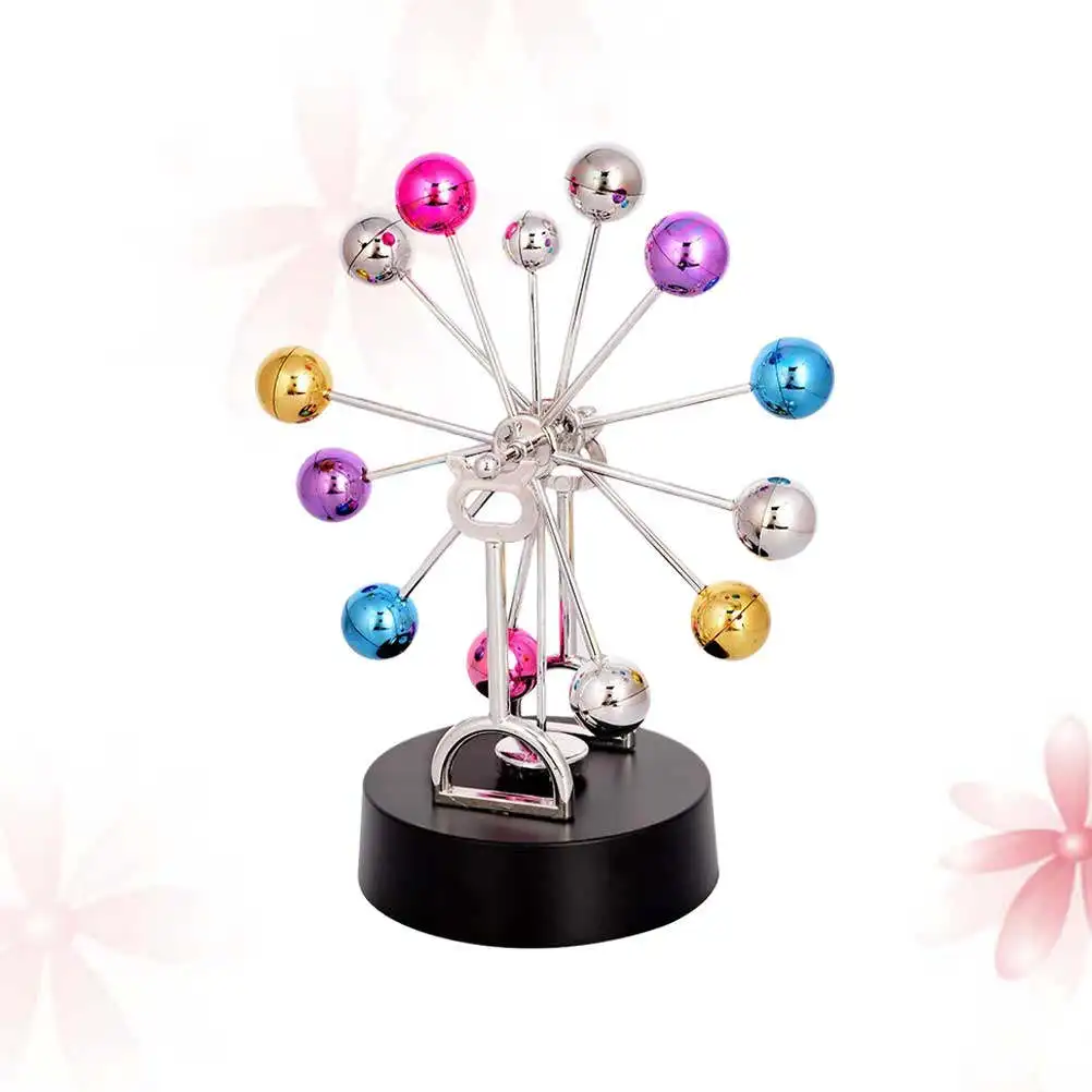 1Pcs Plastic Desk Decoration Pendulum Wave For Office Worker Perpetual Instrument Colorful