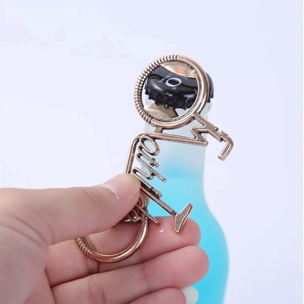 Fashionable Bike Bicycle Metal Beer Bottle Opener Keychain Key Rings For Bike Lover Biker Creative Gift Abrebotellas