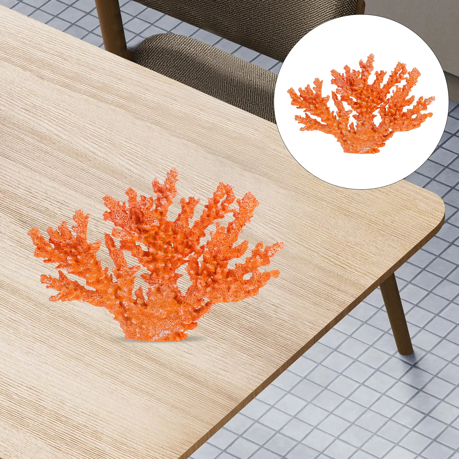 

Compact Resin Coral Sculpture Decorative Home Accent for Bedroom Car Desk Display Elegant Holiday Gift Idea Modern Interior