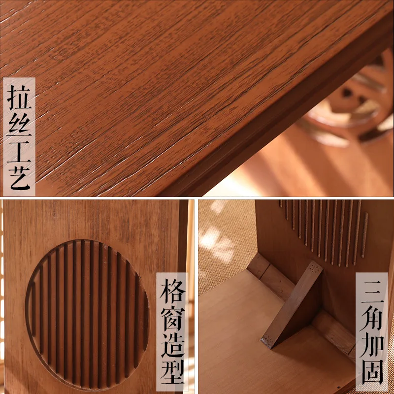 resonance solid wood calligraphy Sinology table antique painting and calligraphy tea art Go table and chairs