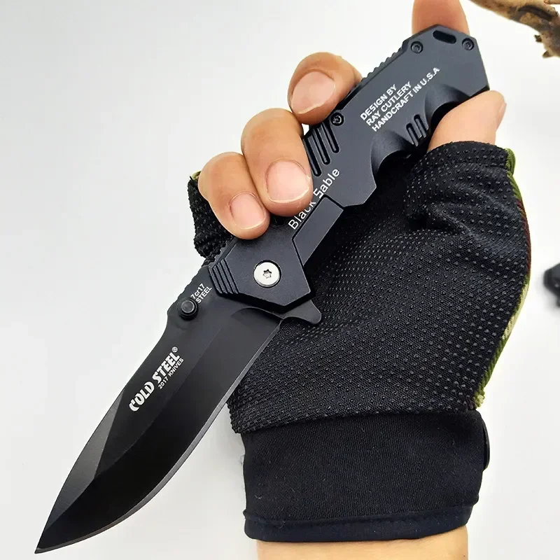 High Hardness Folding Knife Tactical Survival Knife Outdoor Self-defense Knife Hiking Hunting Pocket Knife Camping EDC Tool