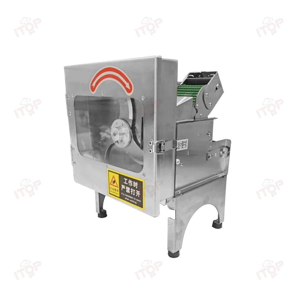 قطاعة خضروات تجارية من ITOP، قطاعة شالوت أوتوماتيكية، قطاعة كهربائية لبصل الربيع بسمك 1.5-35 مم قابل للتعديل