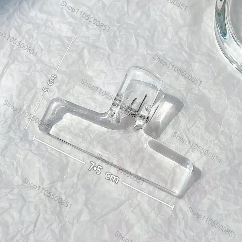 6-Piece Set, Different Colors Transparent Clips Are Used for File Storage