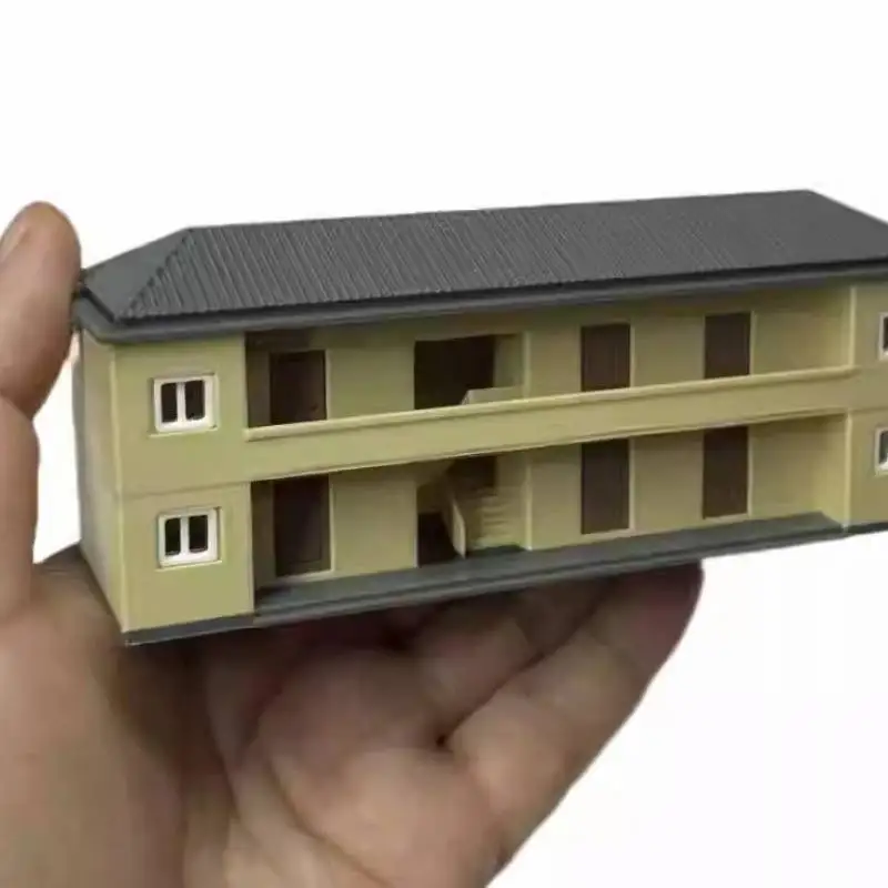 Miniatur N Maßstab Zug Plattform Gebäude Haus Modell DIY Zusammengebaute Spielzeug Architektur Gebäude Dekoration Kind Geschenk 1PCS