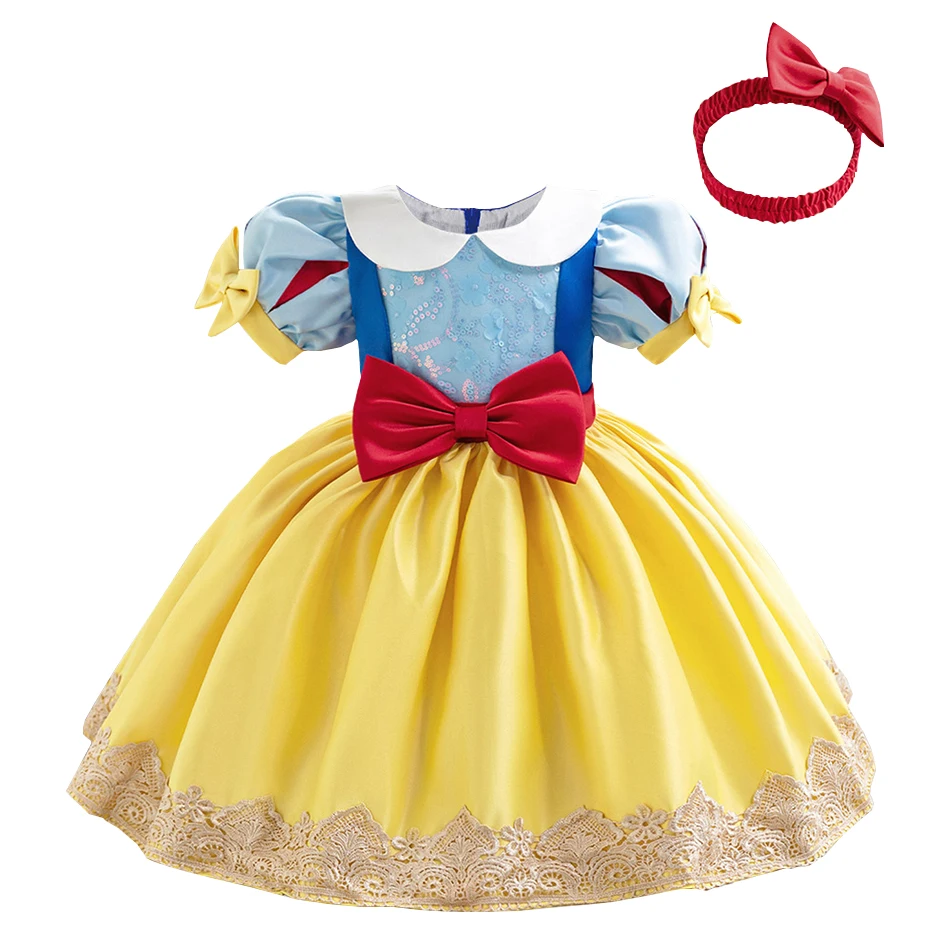 Halloween Baby Girl Snow White Alice Aurora Jasmine Princess COS Costume Kids Fancy Party Clothing Halloween Carnival Outfit