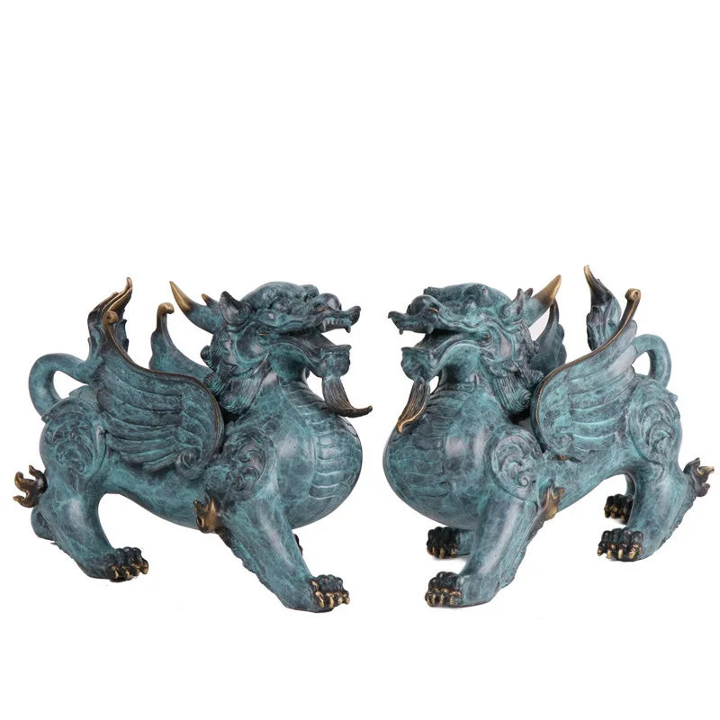 Copper Burnt Pixiu, Ornament Office Ornament, Copper Pixiu