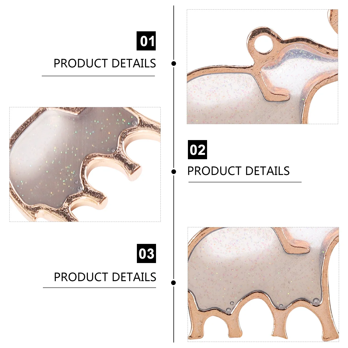 

40Pcs Alloy Elephant Pendant DIY Necklace Bracelet Earrings Parts Jewelry Charms Creative Accessories Gifts Elephant Pendant