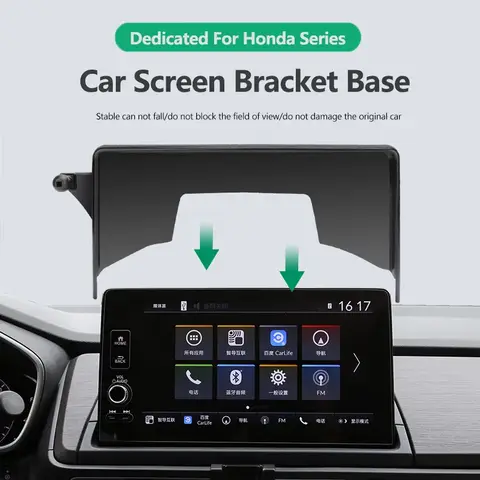 자동차 전화 홀더 네비게이션 화면 Honda Civic Accord Inspire BREEZE Odyssey Elysion CRV XRV HRV 용 고정 클립 핸드폰 마운트