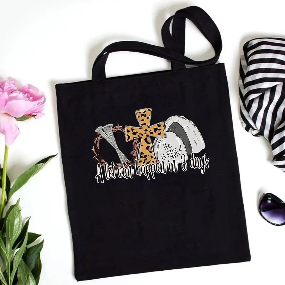 Mermaid Mama Canvas Tote Bag, Rainbow Mermaid and Baby Design, Reusable Shoulder Bag for Mom