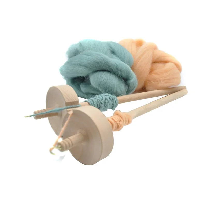

ABUP-6 шт. шпиндель для прядения шерстяной пряжи Spin Top Whorl Drop шпиндель ручной работы деревянный инструмент для начинающих