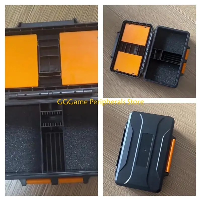 U55B Camera Battery Carry Box with Card Storage Space, Hard Shell Exterior and Soft Interior Lining for Daily Gear Use and