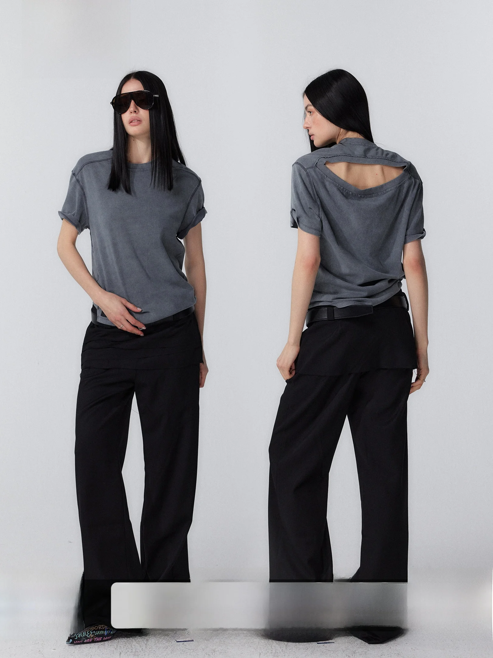 

Three Goood Wool Silk Wide Leg Casual Pants Slimming Illusion Low Waist Straight Tube Trousers for Women Summer 2026