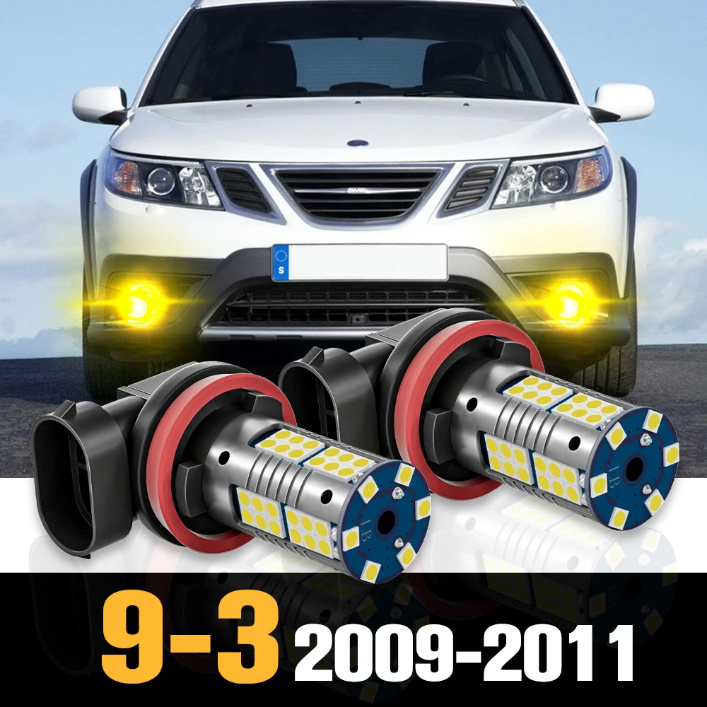 

2pcs Canbus LED Fog Light Lamp Accessories For SAAB 9-3 2009 2010 2011