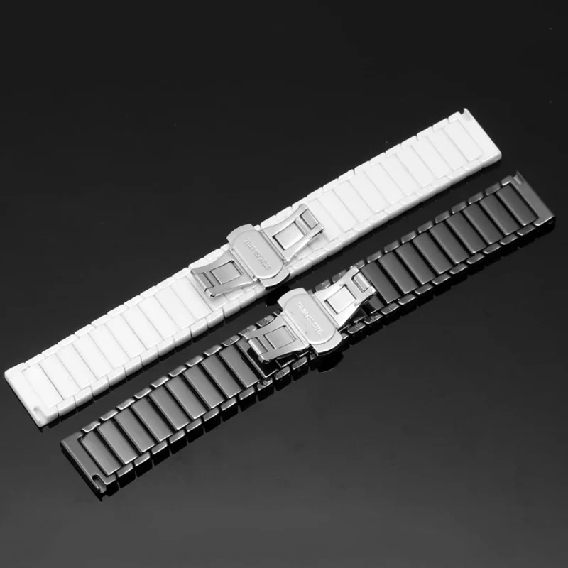 20mm 22mm Ceramic Watchband For Samsung Galaxy Watch 7 6 5 4 Classic 47mm 46mm S3 Active2 Bracelet For Amazfit Bip GTR GTS Strap