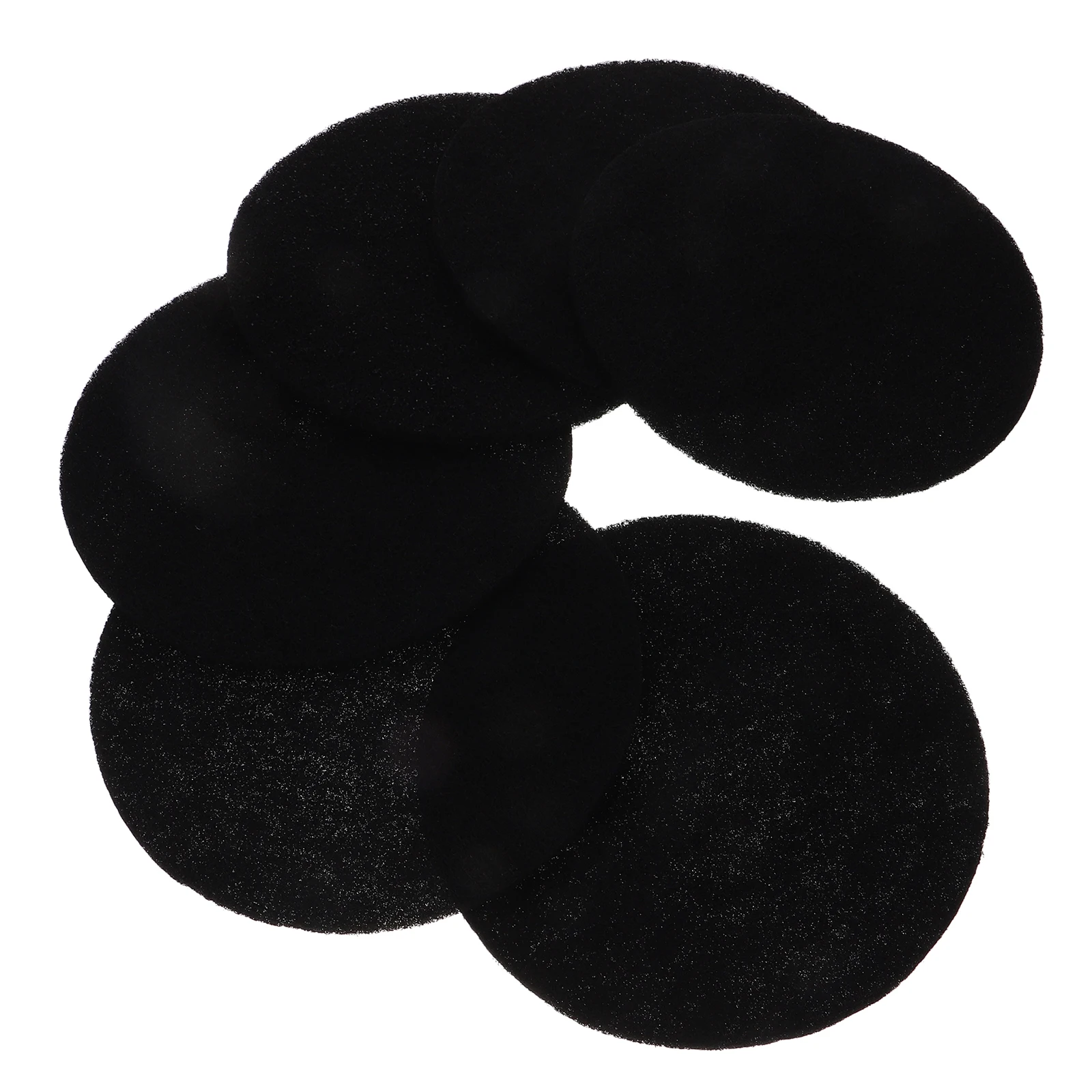 

6pcs Black Sponge Deodorizing Activated Carbon Cotton Sheets Fish Tank Filter Replacements Odor Eliminating Aquarium Filter