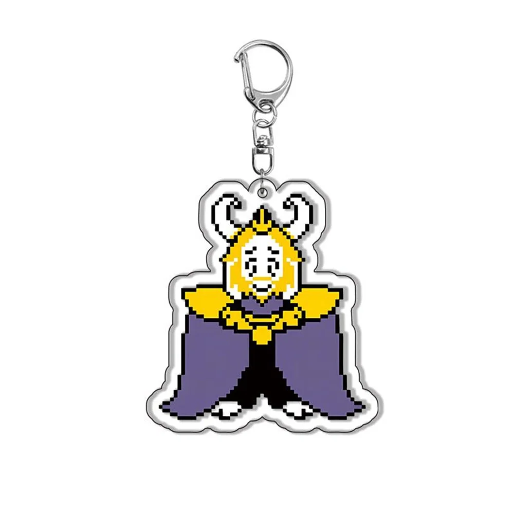 6 سنتيمتر بكسل لعبة ورشة عمل سلسلة مفاتيح مصنوعة من الأكريليك نموذج تأثيري شخصيات حلية اكسسوارات السلع جمع هدايا عيد الميلاد