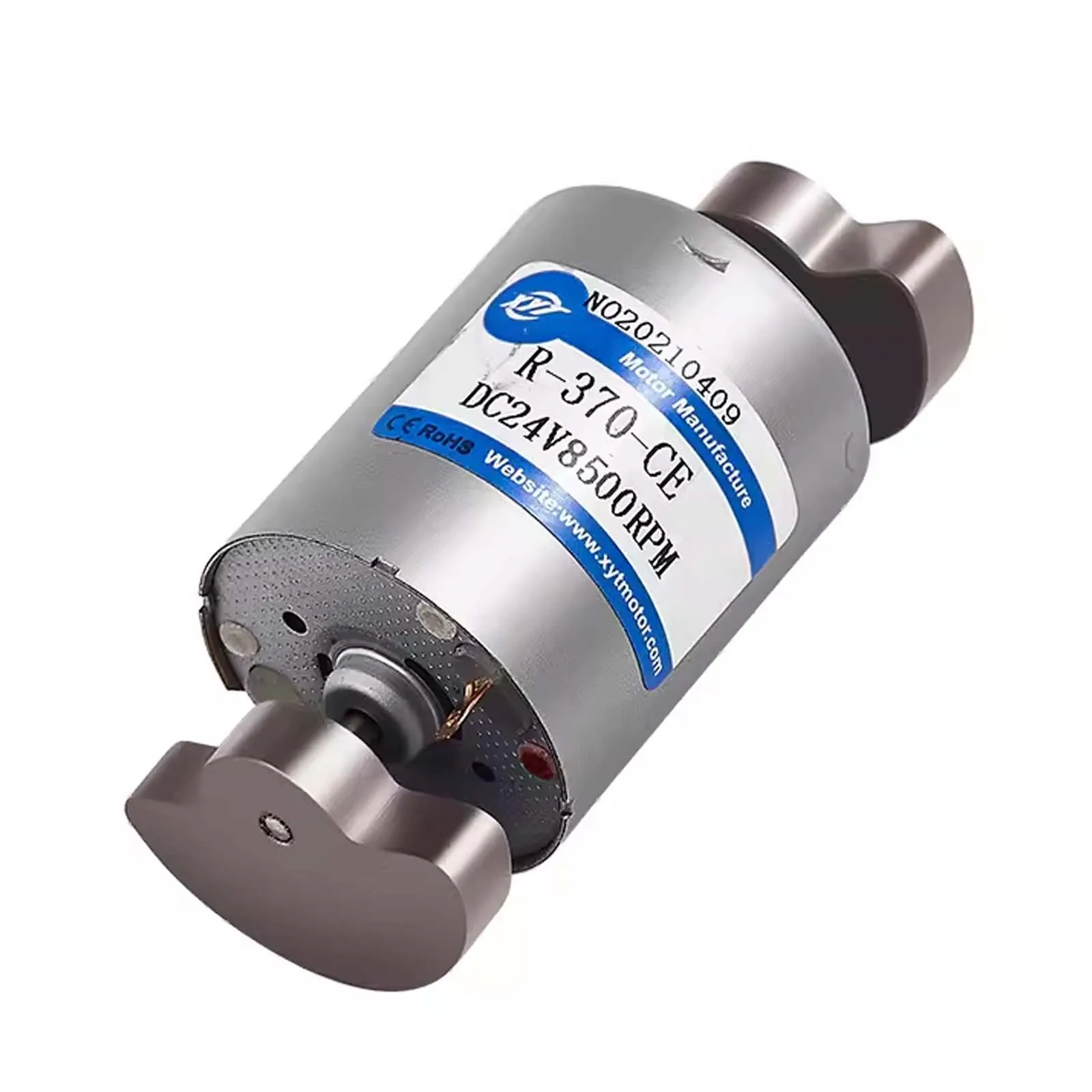 DC 12V-24V Brushed Vibration Motor R370 Dual Head High Torque Electrodynamic Vibration Motor