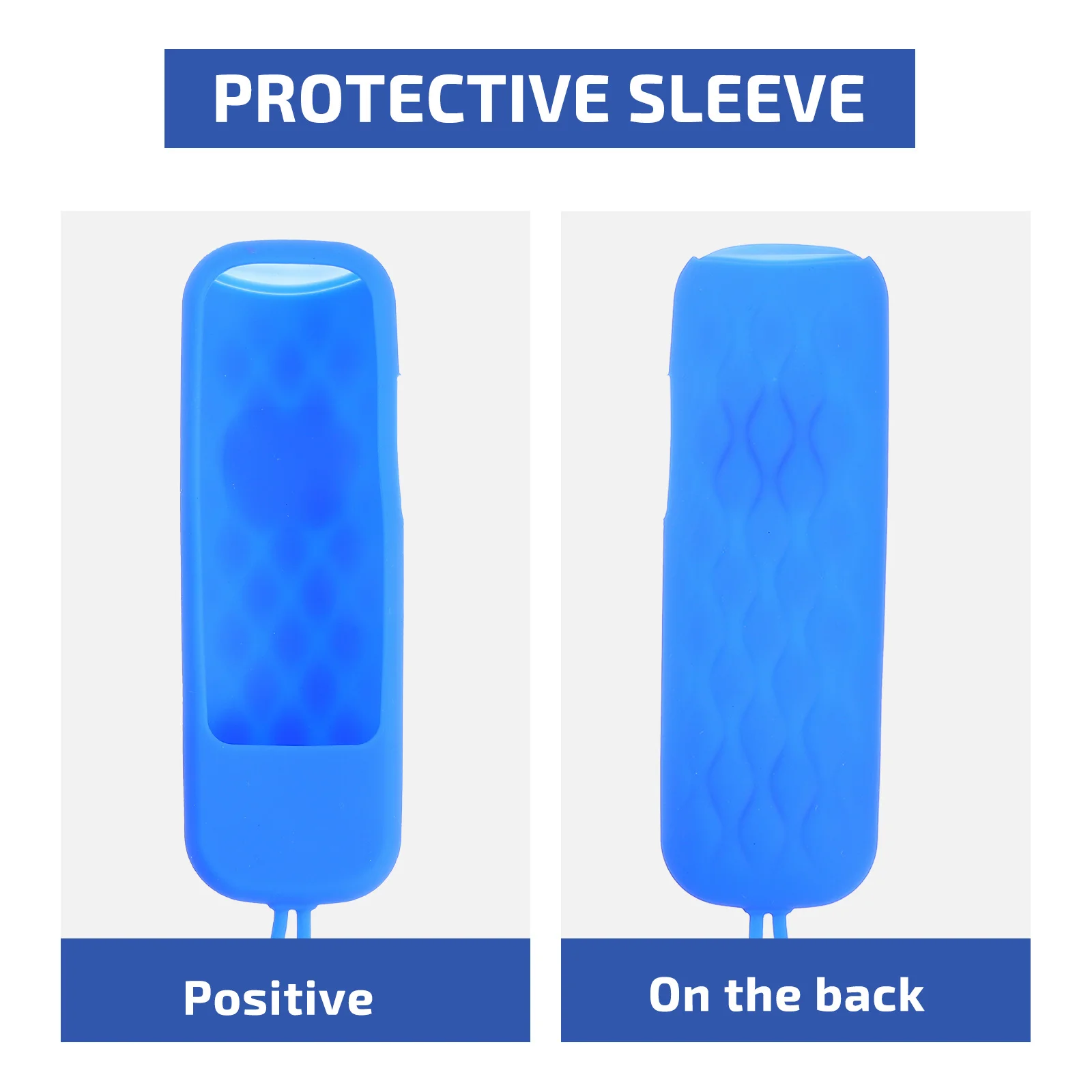 

2 pcs Remote Control Case Shockproof Anti Fall Bumper Cover for Black Blue Silicone Full Protection Long Life
