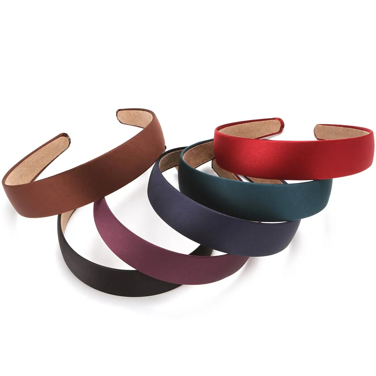 1/3/6/7Pack Satin Headband 1.2Inch Wide Women Girl NonSlip Fashion HairBand Diy Holiday Accessories Diademas Coreanas Para Mujer image 3