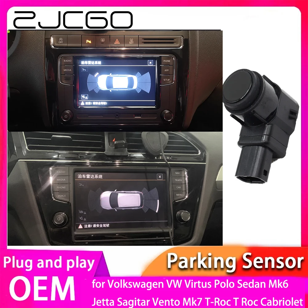 Parking Sensor Assistance Backup Radar Buzzer System For Volkswagen VW Virtus Polo Sedan Mk6 Jetta Sagitar Vento Mk7 T-Roc T Roc