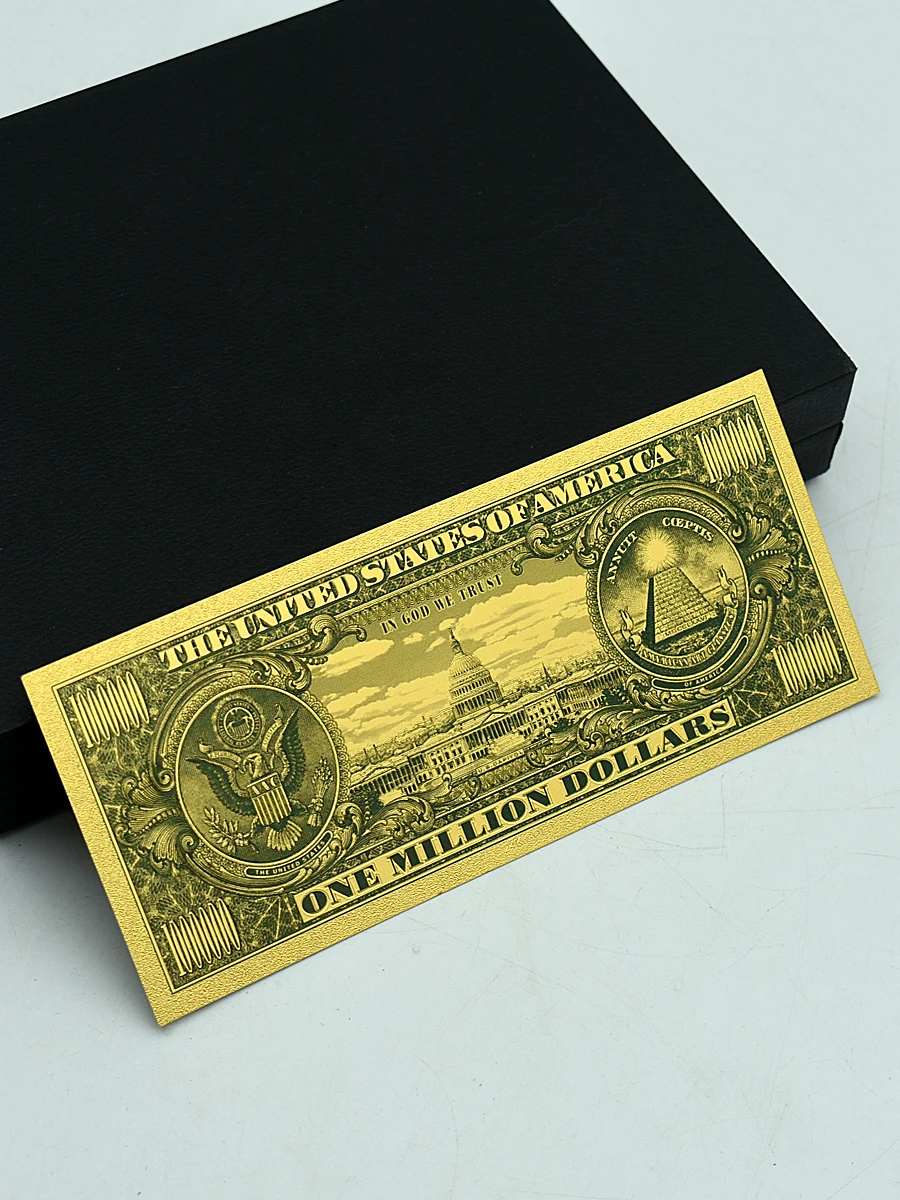 William Henry Harrison 9th US President Collection Plastic Card Gold Foil Banknotes One Million Dollars Holiday Fan Gifts