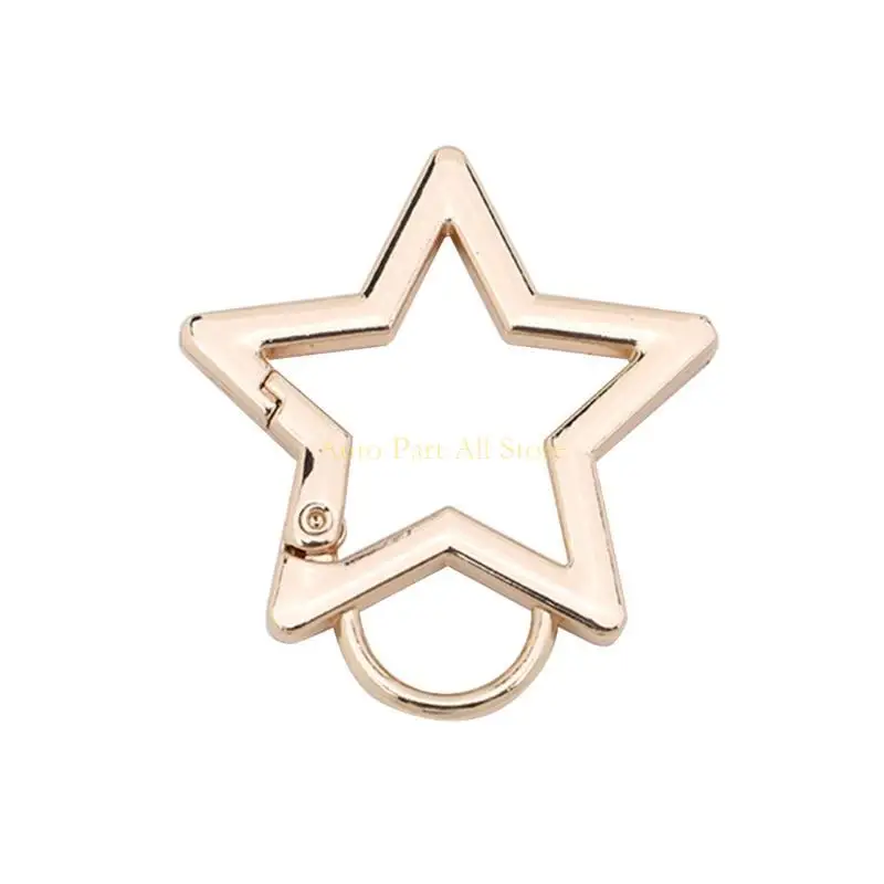 J0MA Mini Carabiner Keychain Stainless Steel Star Buckle Spring Carabiner Hook