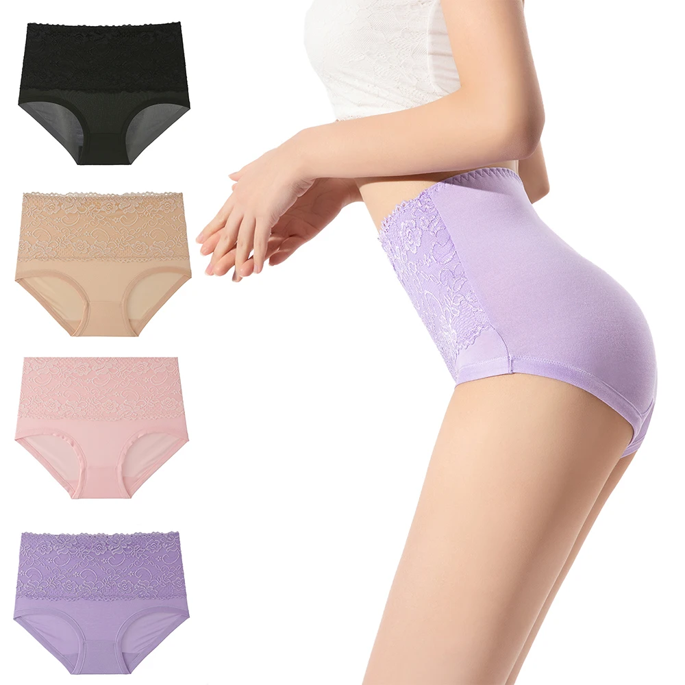 

Briefs Women Panties No Trace Plus Size Wide Women Abdomen Breathable Brief Briefs Comfortable High Waist Pants