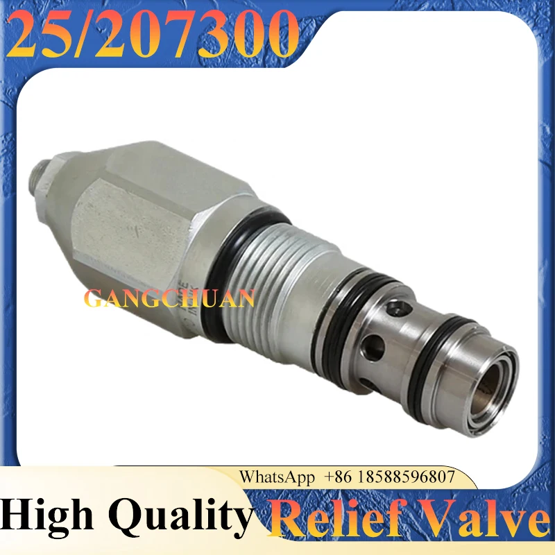 25/207300 Relief Valve 25-207300 25207300 Check Valve for Backhoe Loader 3CX 4CX Construction Machinery