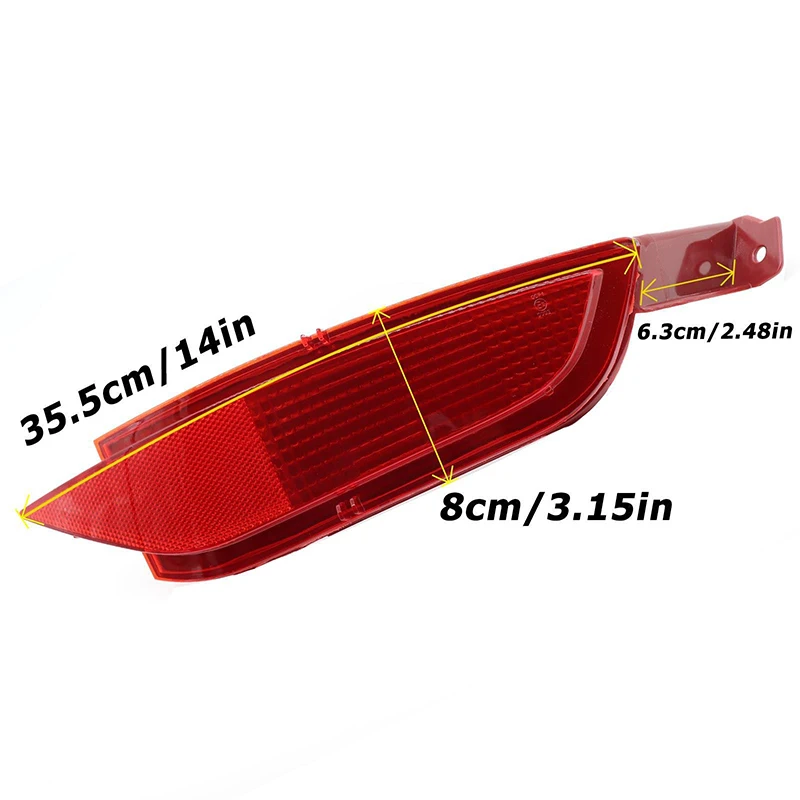 Rear Bumper Reflector Red Left Side (With Bulb) Right Side(Without Bulb) Fit For Ford Fiesta MK7 Hatchback 2008-2012  2011 2010