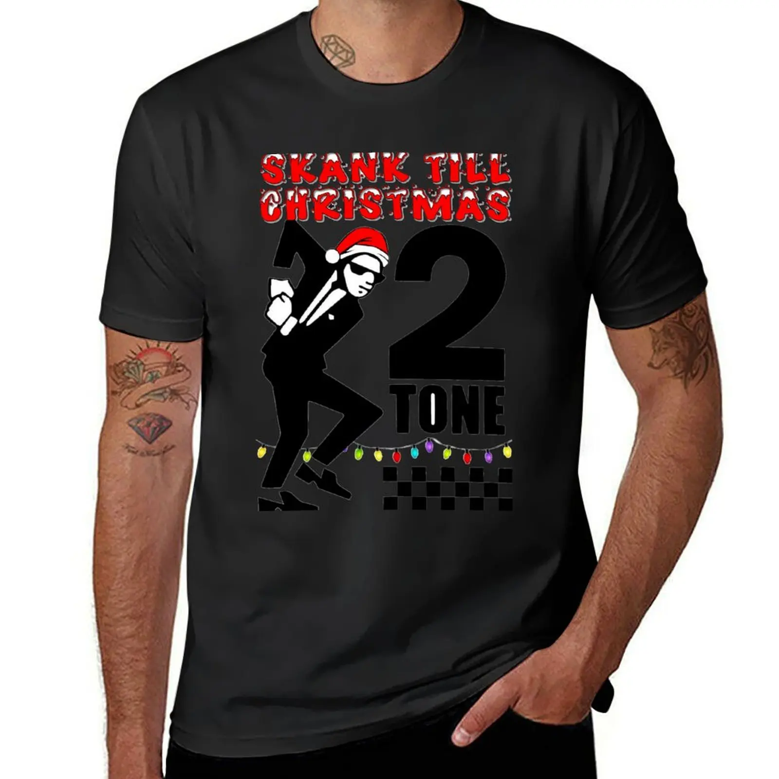 2 Tone Ska T-Shirt customs design your own quick drying vintage clothes boys animal print black t-shirts for men