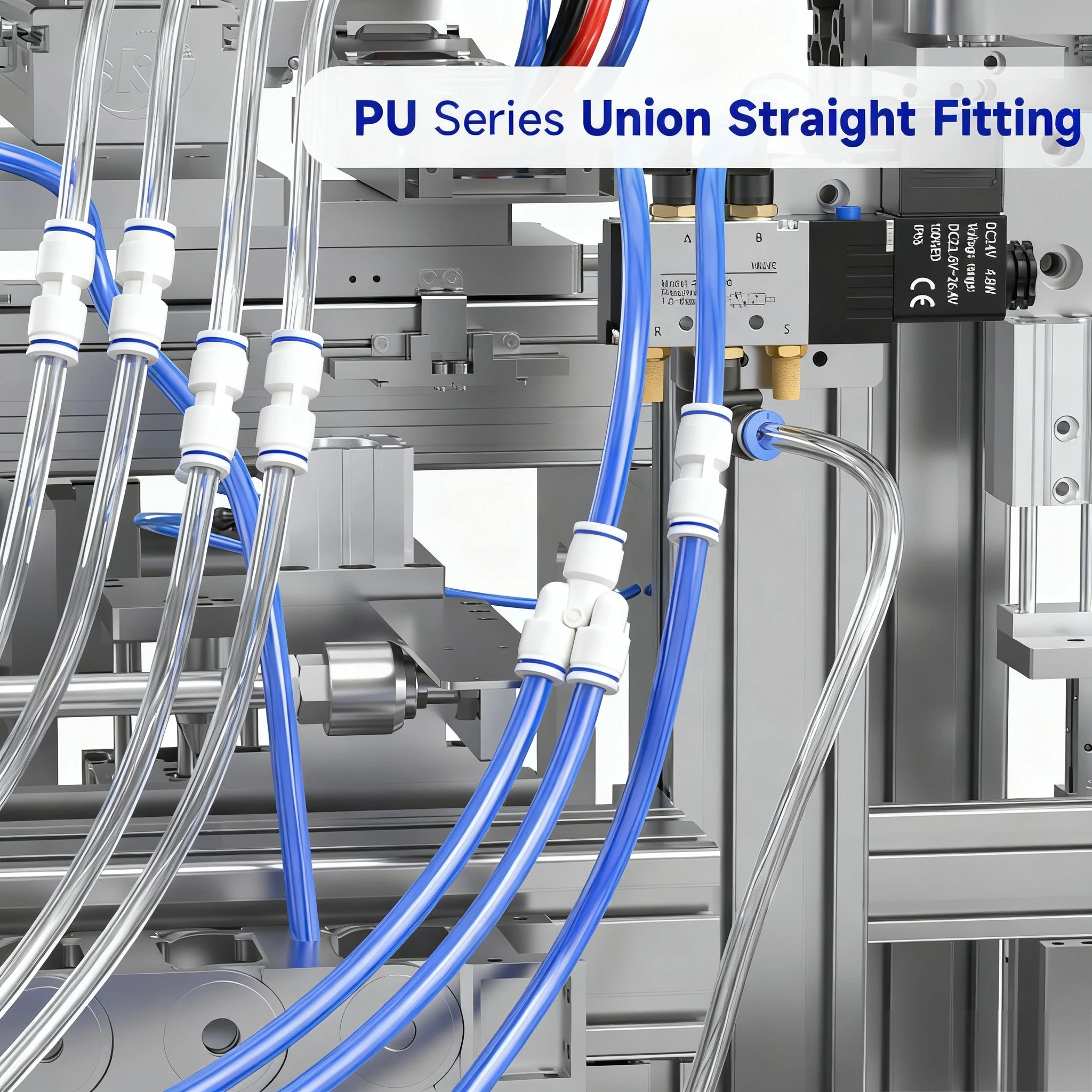 الأبيض البلاستيك بولي موصل هوائي موصل الأنابيب الهواء موصل سريع المياه دفع خرطوم 4 مللي متر 6 مللي متر 8 مللي متر 10 مللي متر 12 مللي متر دائم المناسب للمنزل Imp