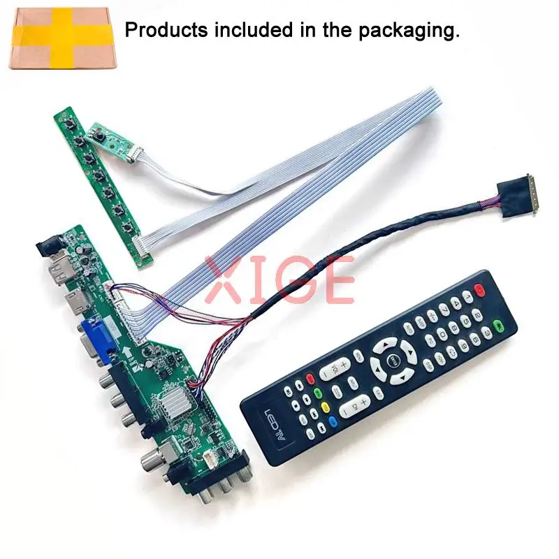 تحكم لوحة للقيادة ل M101NWT2 R2/R3 M101NWT4 R0/R3 DVB-T/C LVDS 40Pin لوحة الكمبيوتر المحمول USB/DHMI/VGA/AV 1024x600 10.1 "DIY عدة