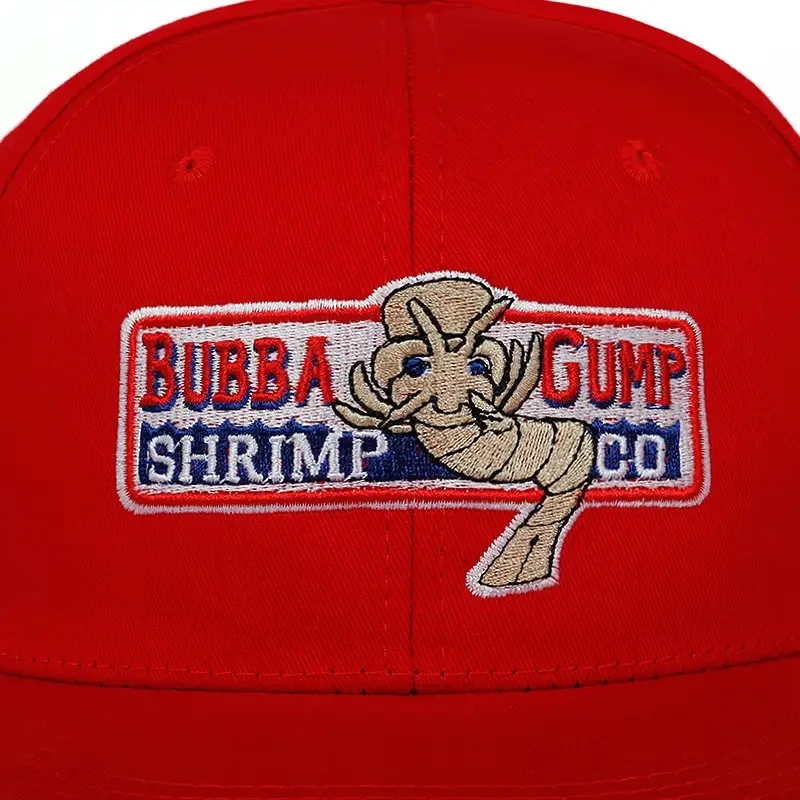 Baseball Hat Popular Fashion Forrest Gump Hat Shrimp Hat Movie Forrest Gump Legend Red Hat