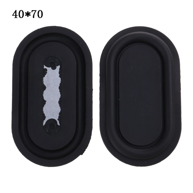 2PCS Oval Bass Diaphragm Rubber Speaker Plate Passive Radiator Auxiliary Bass Vibration Plates 2040-6090