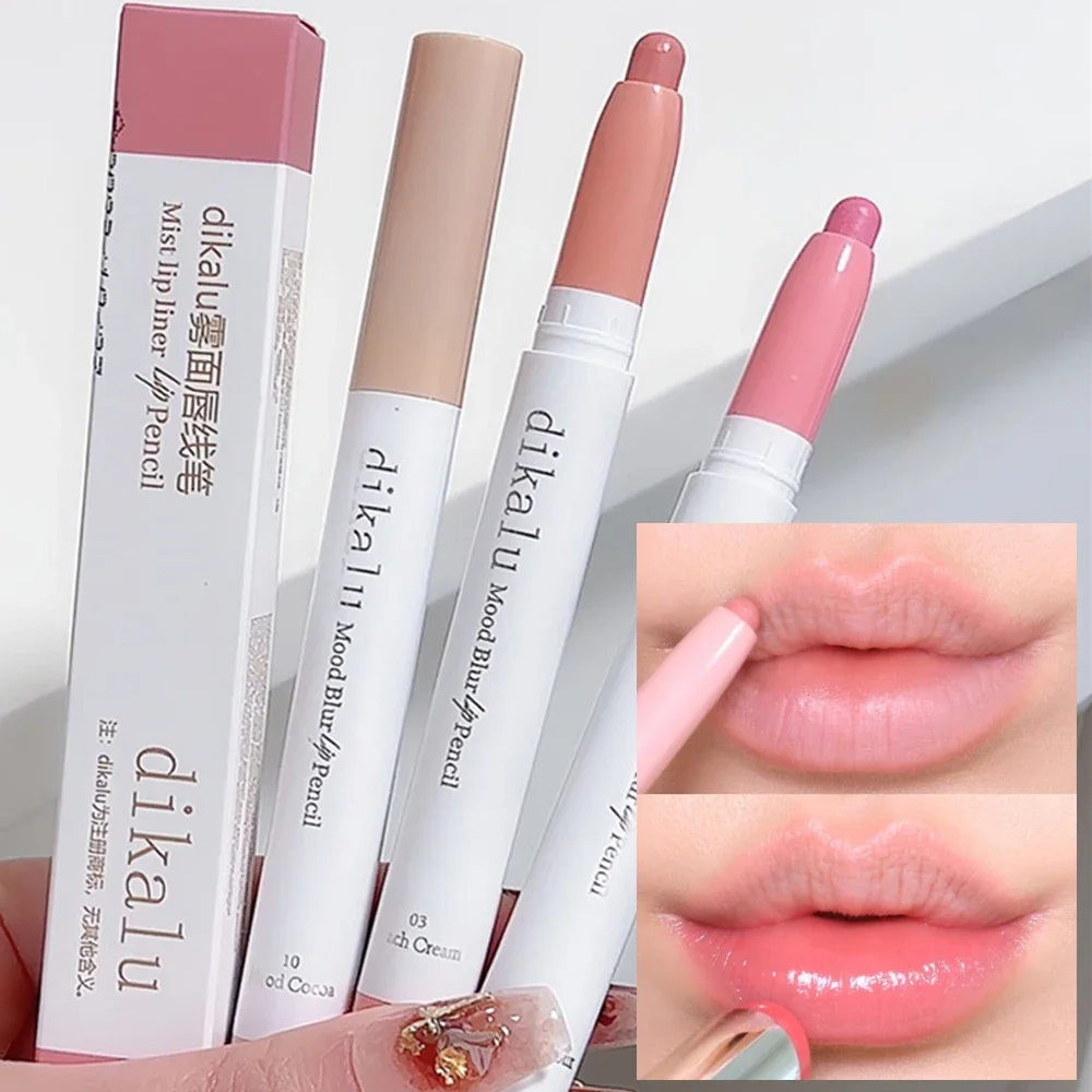 Matte Roze Lipliner Potlood Waterdicht Nude Bruin Rode Contour Tint Lippenstift Aanhoudende Anti-Stick Cup Lipliner Lippen Make-Up Cosmetisch