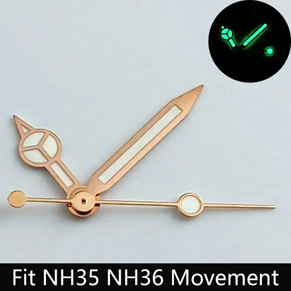 Luminous Watch Hands Blue‑Green & Green, High Quality Replacement Hands for NH35 NH36 ETA2824 2836 Miyota 8205 8215 Watch Movements view 6