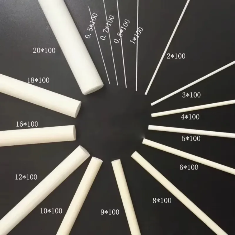 Barre d'arrête en céramique d'alumine, isolation en corindon solide, haute température, 2mm à 10mm, 100mm, longueur 0.5mm à 2mm, le plus récent, 1PC