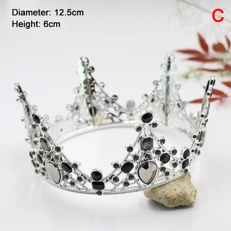 Baby Tiaras Children Crown Pearl Cake Topper Rhinestone Birthday Prom Samll Diadem Fashion Hair Accessories Girls Party Jewelry