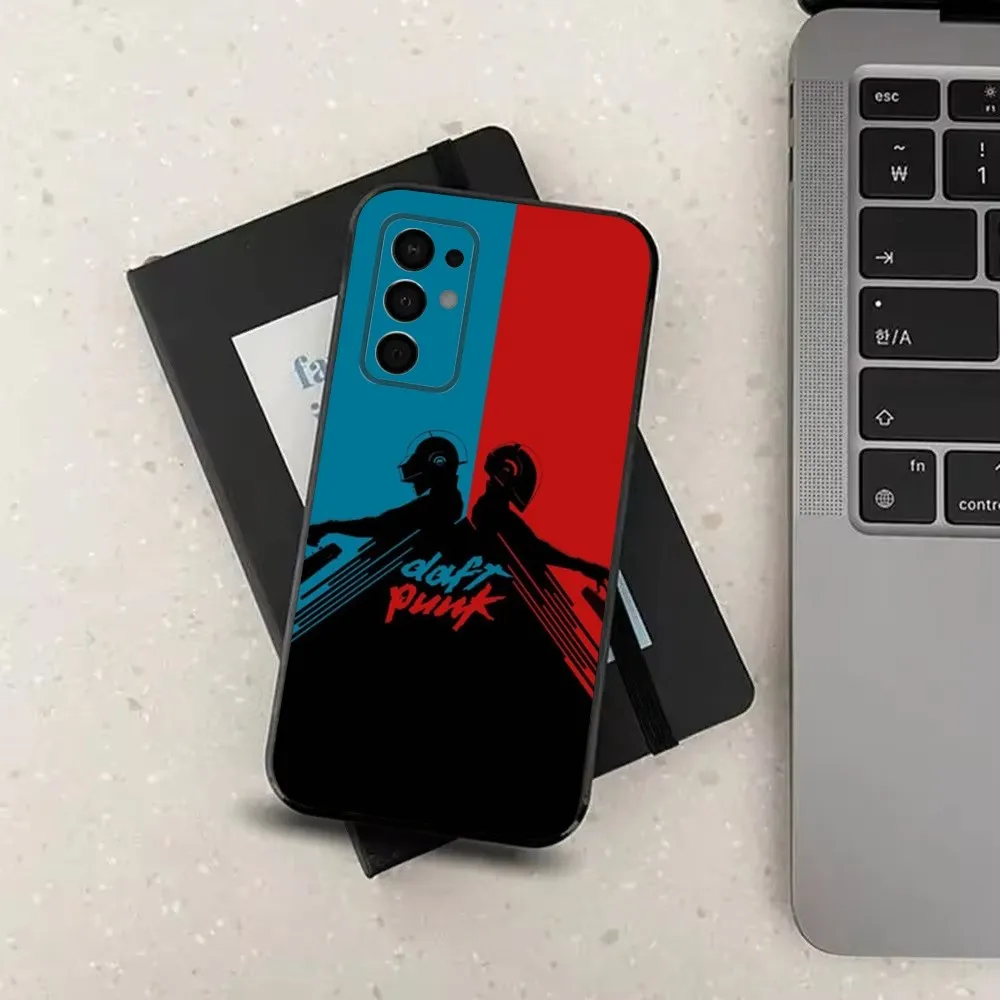 حافظة هاتف فرنسية D-Daft P-Punk لهاتف سامسونج جالاكسي A91,A80,A73,A72,A71,A53A52,A32,A31A22,A21s,A20, غطاء أسود #2