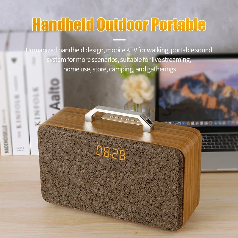 M300 Wooden Bookshelf Audio System 40W High Power Woofer Computer Desktop Home Theater Boombox Wireless Bluetooth Speaker Box