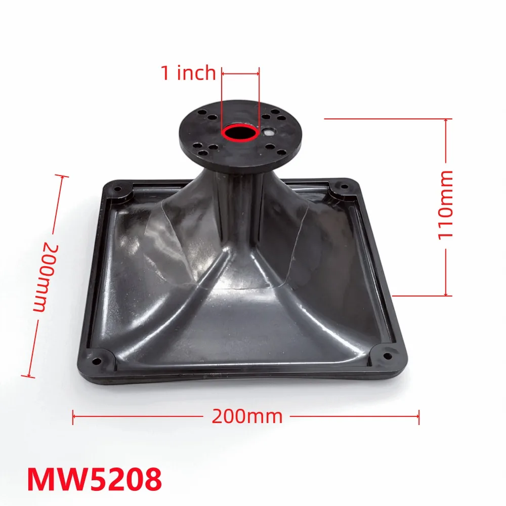 MW Audio Universelles Quadratisches Horn 1,4" & 1 Zoll Halsdurchmesser 50-100 ° (H)x55 ° (V) Drehbarer ABS-4-Bolzen für Stage Pro Lautsprecher – Detail 3