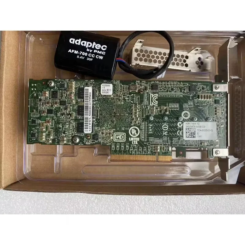 Adaptec Asr-71605 Asr-81605Zq16 Port Array Card Sas Pass-Through Card 1Gb Cache Raid Hba Pass-Through + Battery