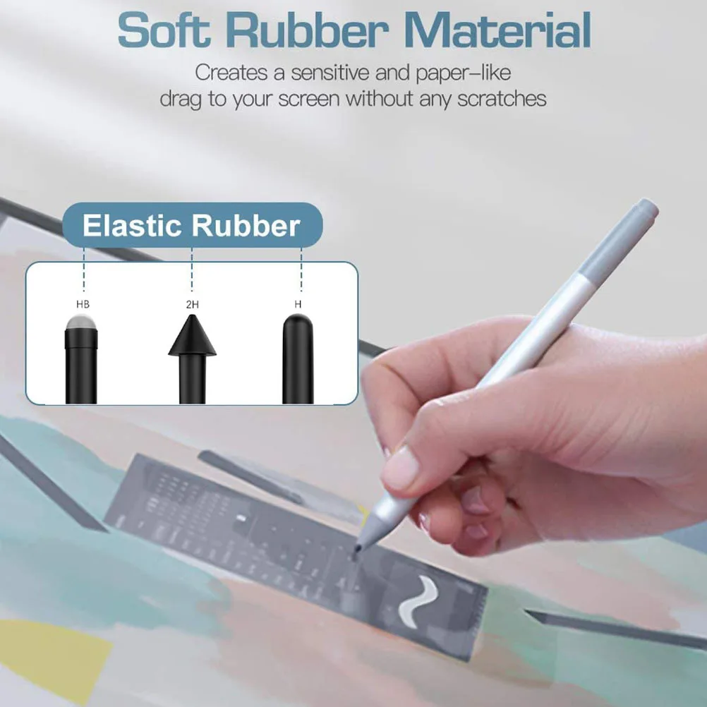 

3Pcs Durable ABS Stylus Tip No Writing Noise Protects Screen Precision Stylus Pen Accessory Universal Disc Tips