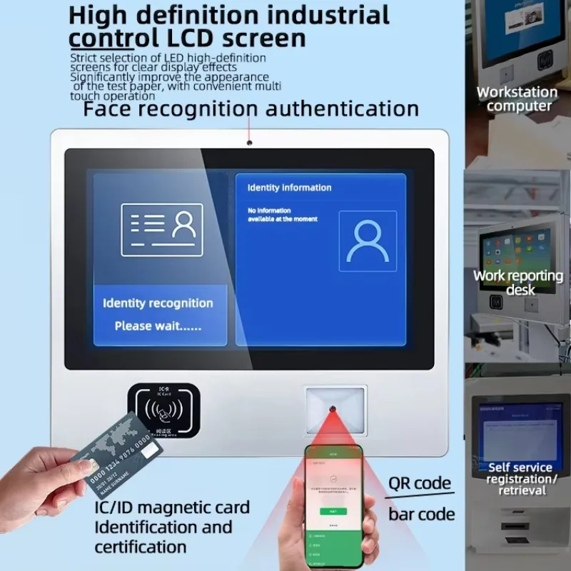 Scanner de código de barras android hf rfid/nfc ev estação de carregamento cartão de identificação código qr tela sensível ao toque pagamento do computador pc pos