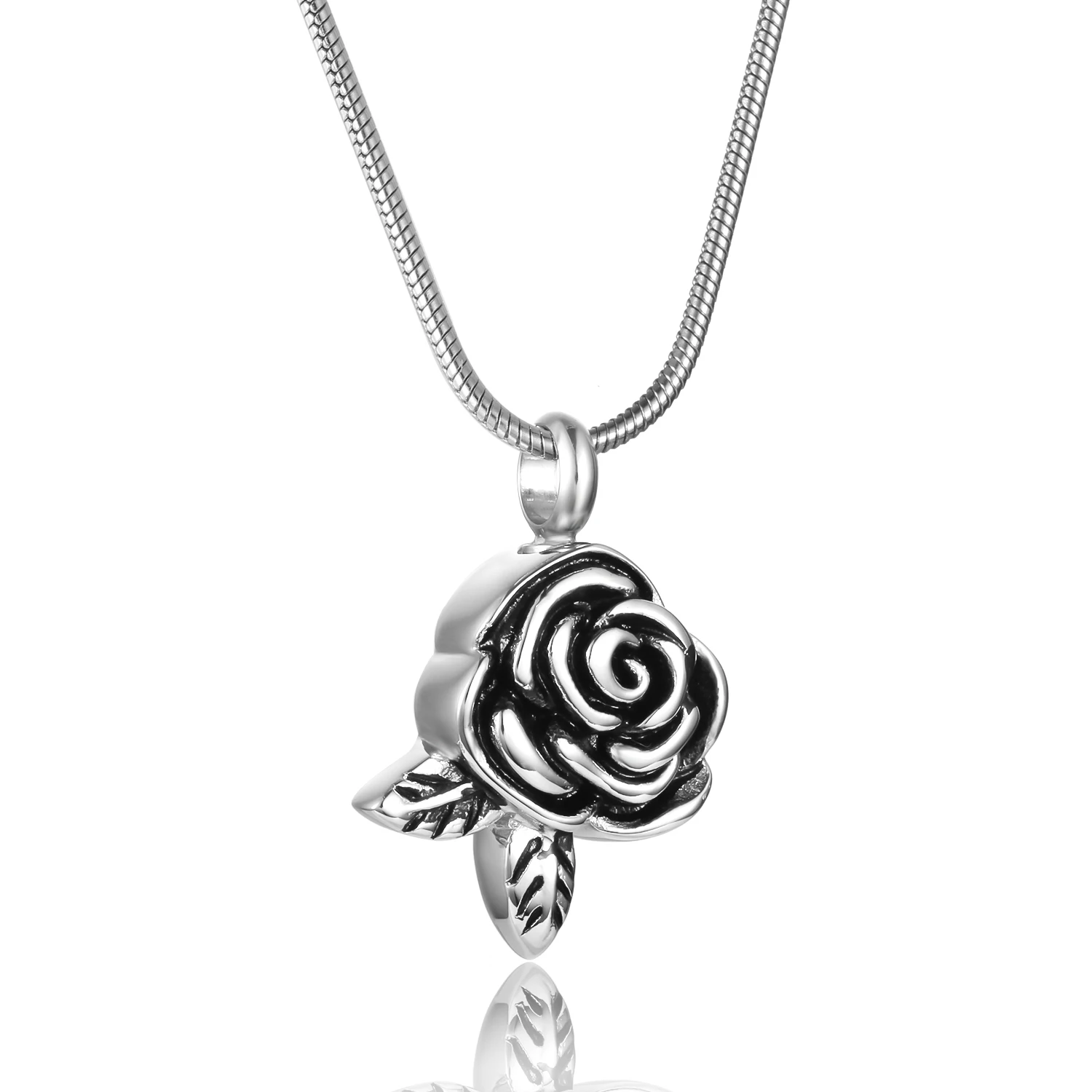 Cremation Jewelry for Ashes for Human Keepsake Stainless Steel Memorial Pendant Cremation Urn Necklace for Human Ashes