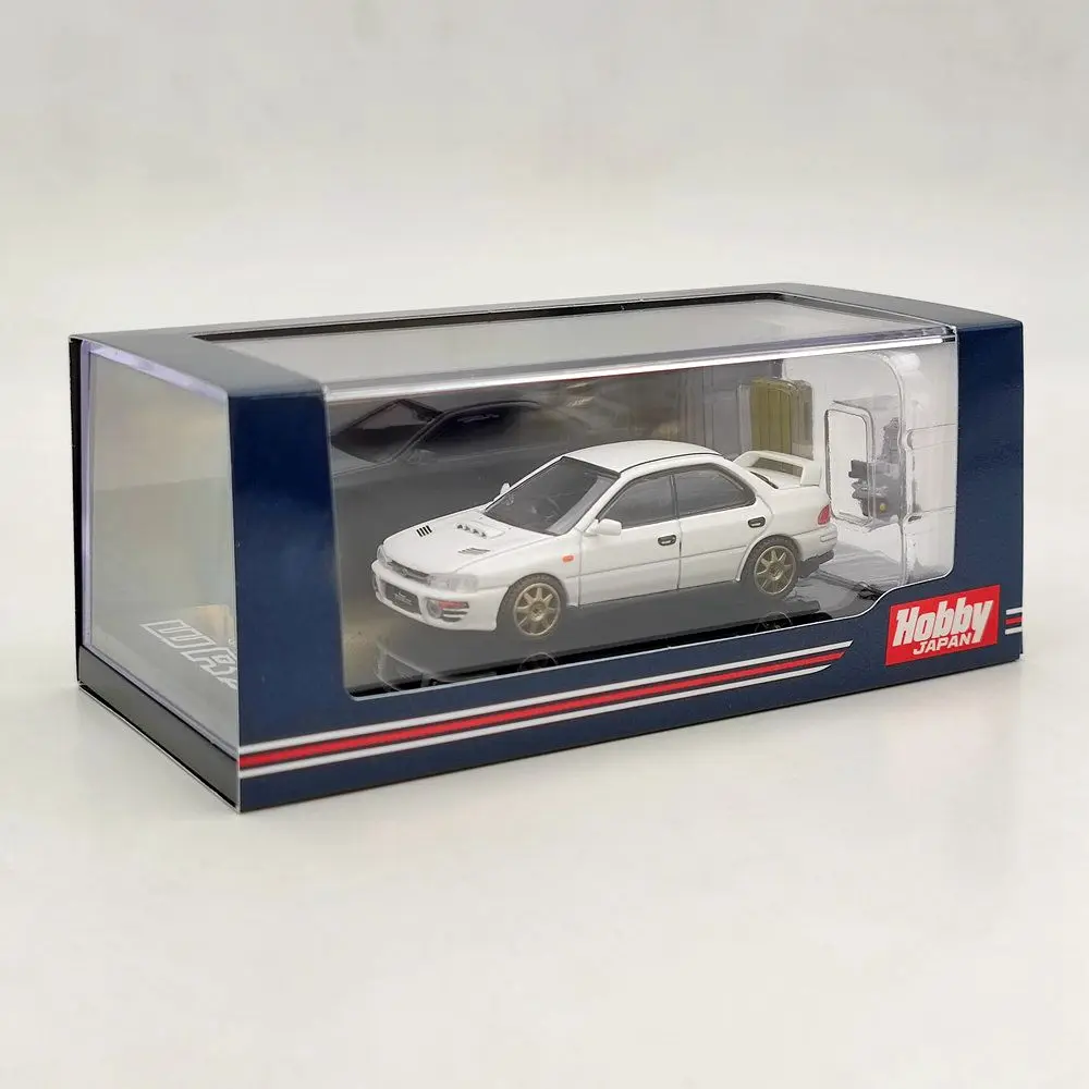 Hobby-Japão Diecast Modelo Brinquedos, Carro de Coleção Limitada, Impreza WRX, GC8, 1992 Versão com Motor, HJ642013BW, 1:64