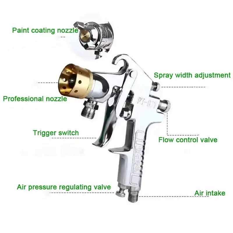 2L -Spray Gun Colorful Marble Water Sand Spray Paint Gun Imitation Stone  Spray Nozzle Latex Paint Spray Gun