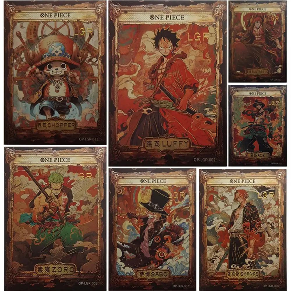 

Anime ONE PIECE LGR series collection card Sanji Shanks Portgas D Ace Tony Tony Chopper Entertainment toys Board game card