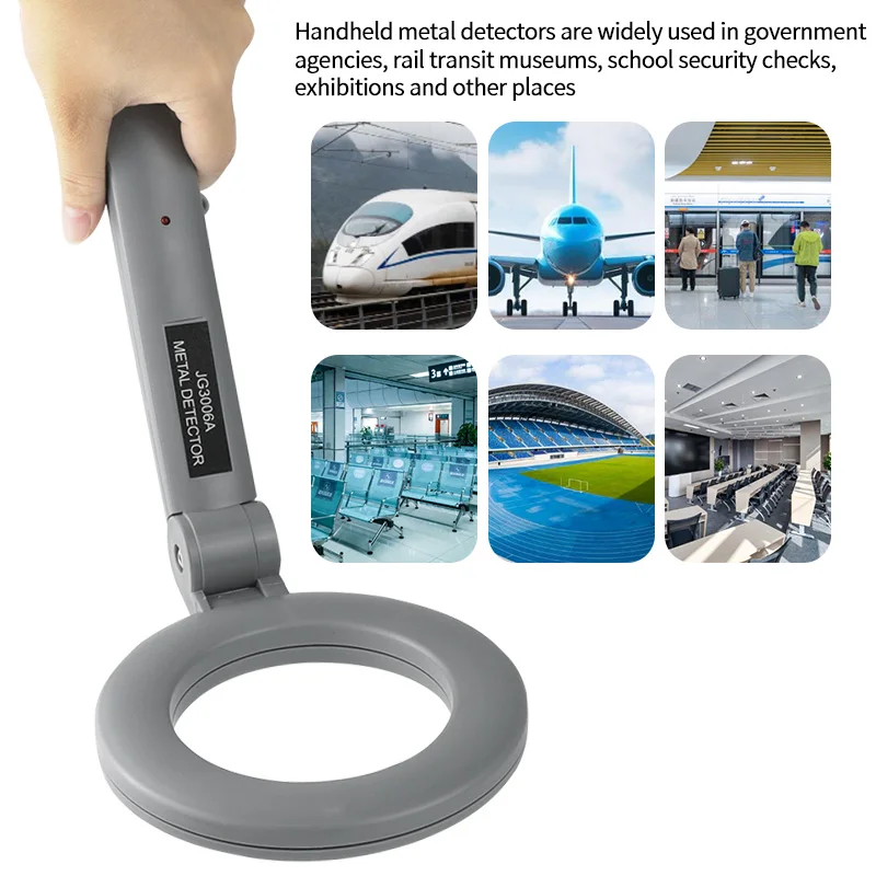 Scanner pieghevole portatile per metal detector portatile da esterno per sale esami, mostre, controlli di sicurezza del telefono